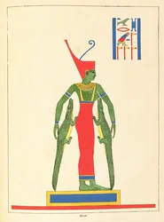 The Goddess Neith, Illustration from Pantheon Egyptien: Collection des Personnages Mythologiques de l